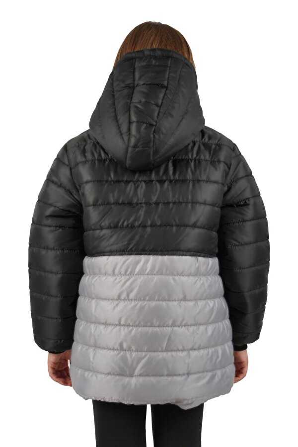 İçi Kürklü Su ve Rüzgar Geçirmez Kapüşonlu Kız Çocuk Mont