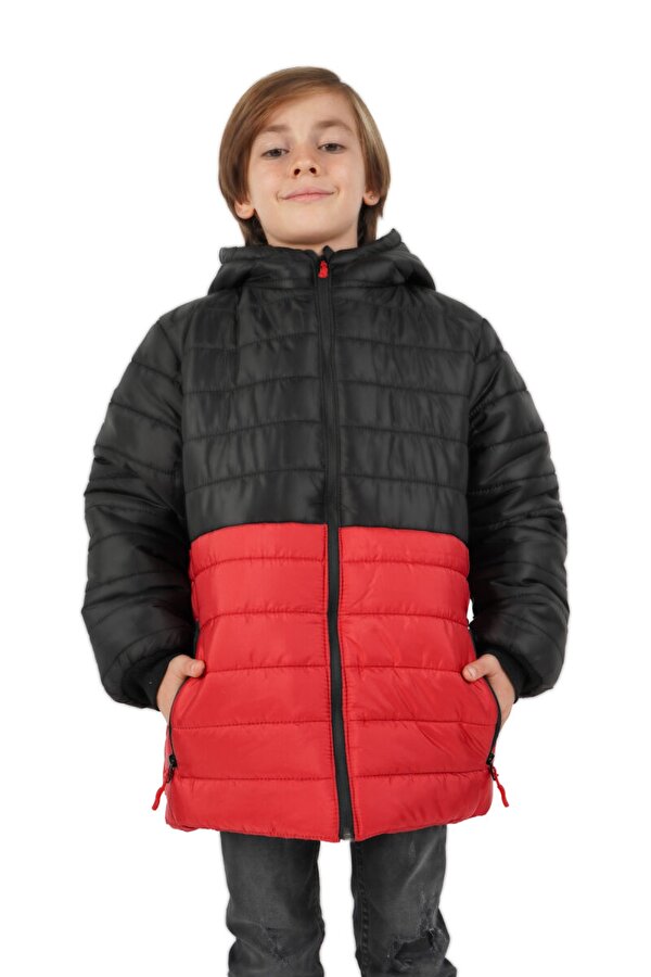 İçi Kürklü Su ve Rüzgar Geçirmez Erkek Çocuk Mont