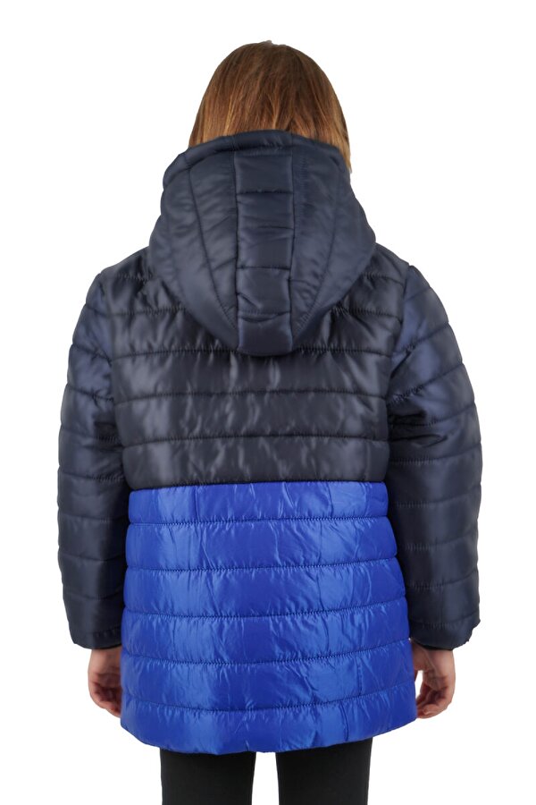 İçi Kürklü Su ve Rüzgar Geçirmez Kapüşonlu Kız Çocuk Mont