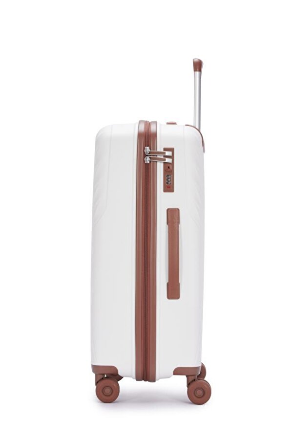 Trolley Valiz Beyaz Orta Boy 14BNT8010-02-BY
