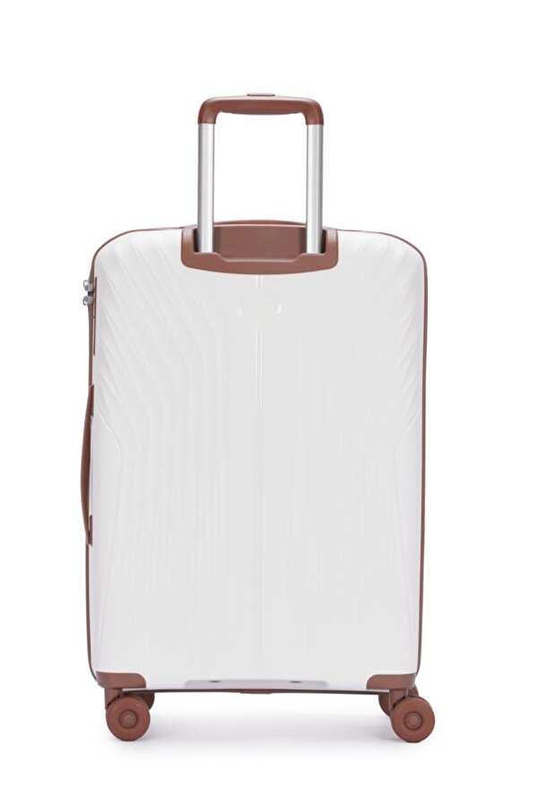 Trolley Valiz Beyaz Orta Boy 14BNT8010-02-BY
