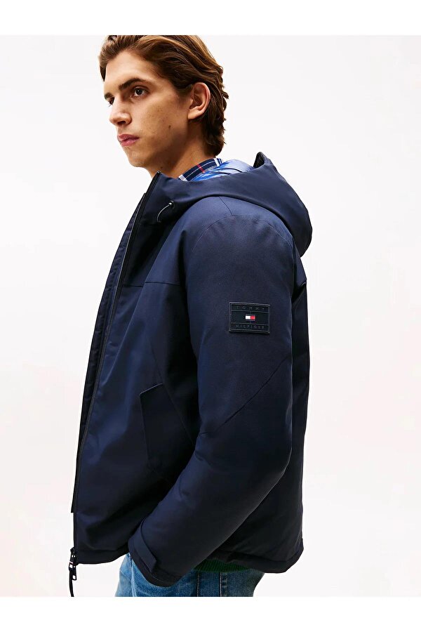 Tech Hooded Short Padded Jacket Erkek Mont MW0MW41363