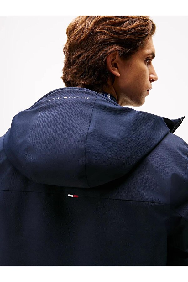 Tech Hooded Short Padded Jacket Erkek Mont MW0MW41363