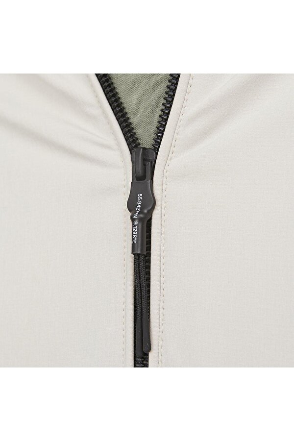 Jack&Jones Track Bomber Erkek Bej Kapüşonlu Ceket