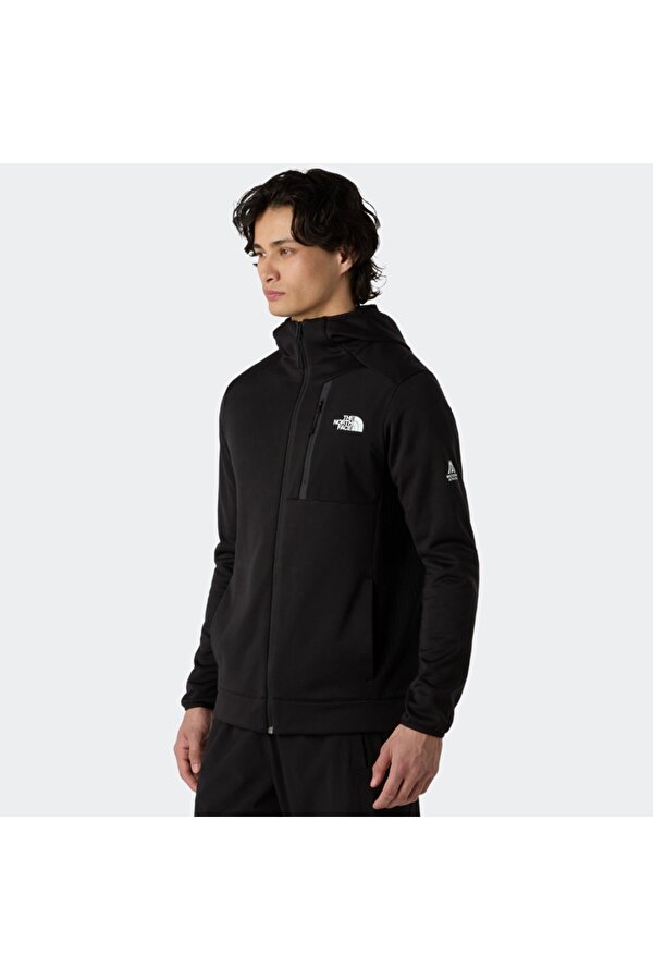Mountain Athletics Fleece Erkek Siyah Kapüşonlu Ceket