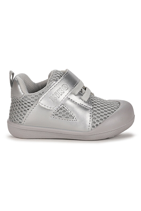 Puppies Cırtlı Kız Bebek İlk Adım Ortopedik Günlük Ayakkabı Gri