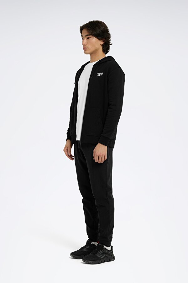 RI Left Chest Logo Siyah Erkek Sweatshirt