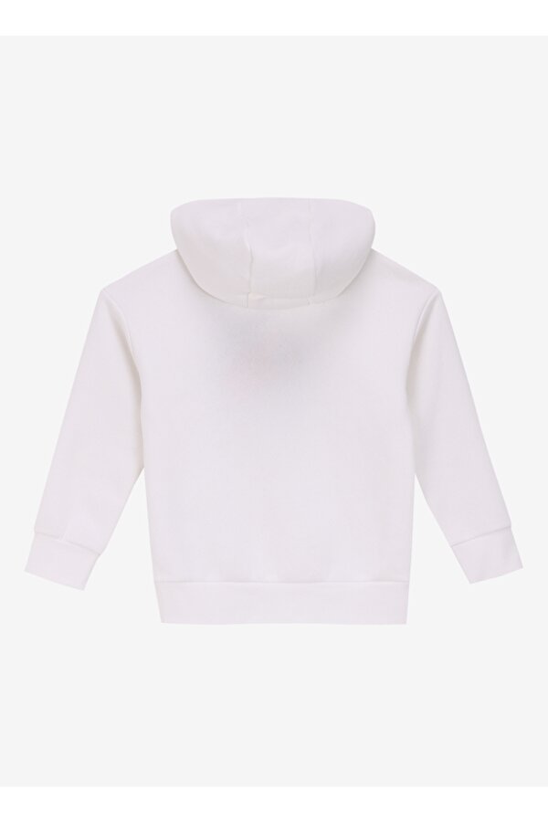 Ekru Kız Çocuk Baskılı Sweatshirt J4WG-SWT7565