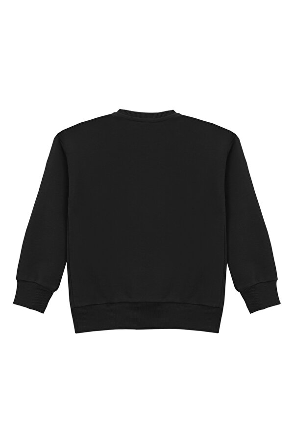 Düz Erkek Çocuk Siyah Sweatshırt D5WB-SWT3102