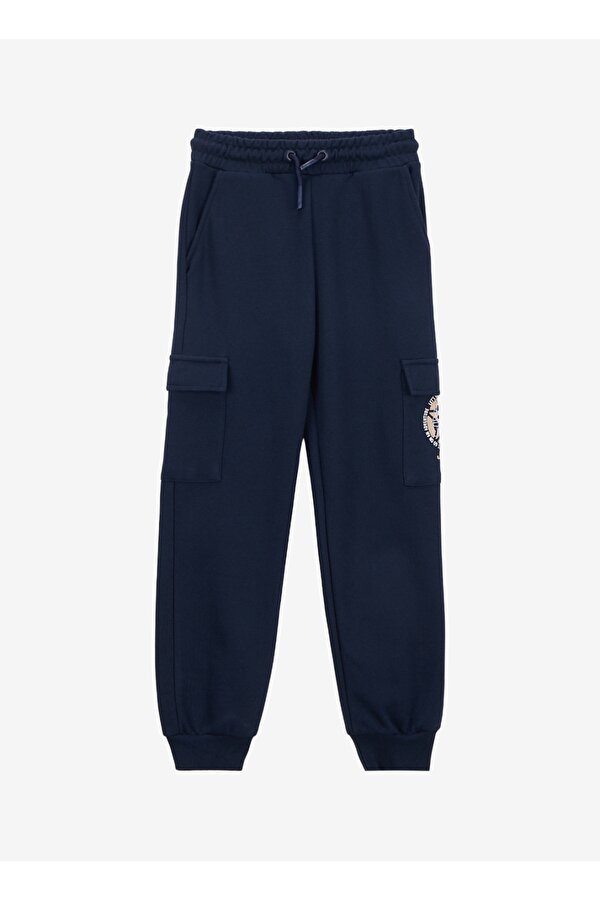 Lastikli Paça Lacivert Erkek Çocuk Eşofman Altı J5WB-EA7775