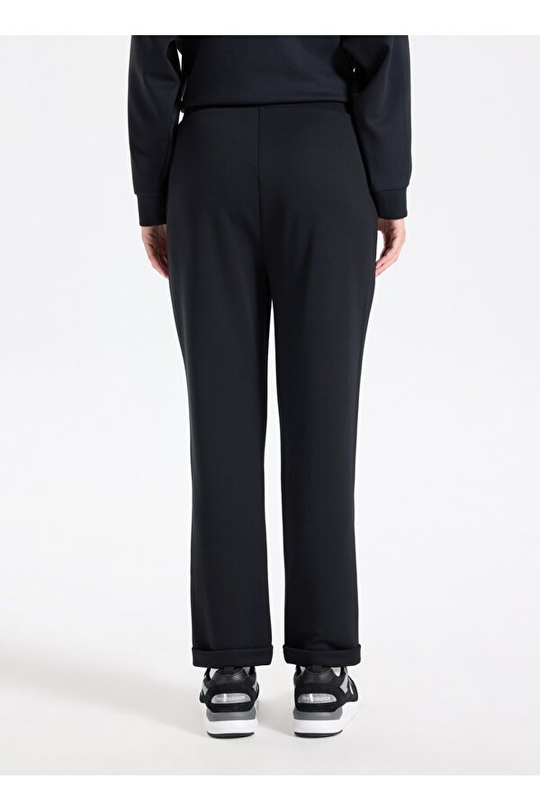 Siyah Kadın Düz Eşofman Altı J5WL-EA7149