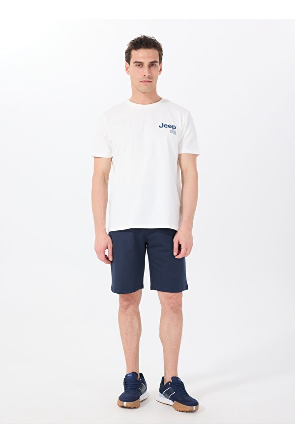 Lacivert Erkek Basic Düz Sweat Şort J5SM-SHT7252