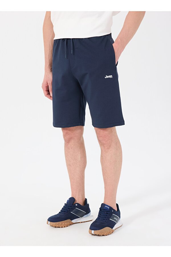 Lacivert Erkek Basic Düz Sweat Şort J5SM-SHT7252