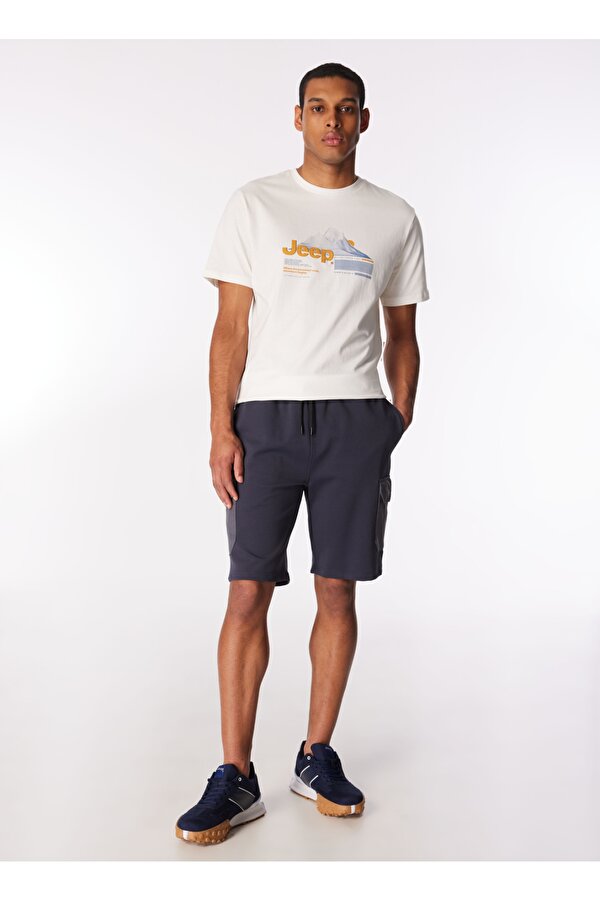 Antrasit Erkek Relaxed Blok Sweat Şort J4SM-SHT7211