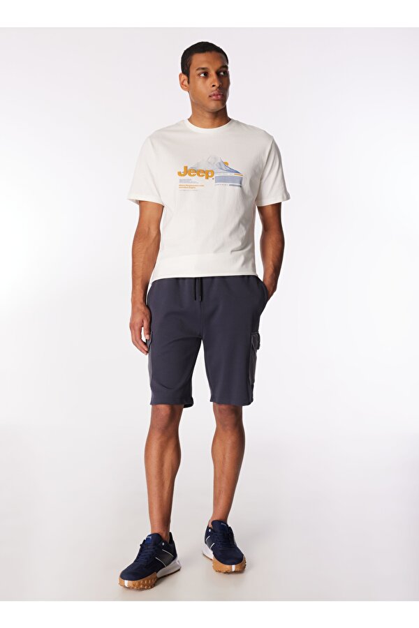 Antrasit Erkek Relaxed Blok Sweat Şort J4SM-SHT7211