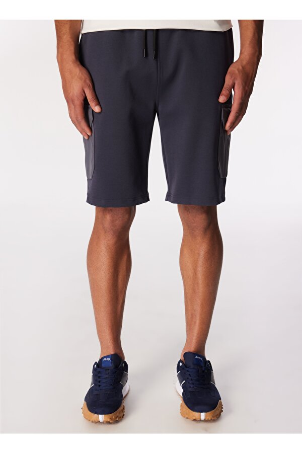 Antrasit Erkek Relaxed Blok Sweat Şort J4SM-SHT7211