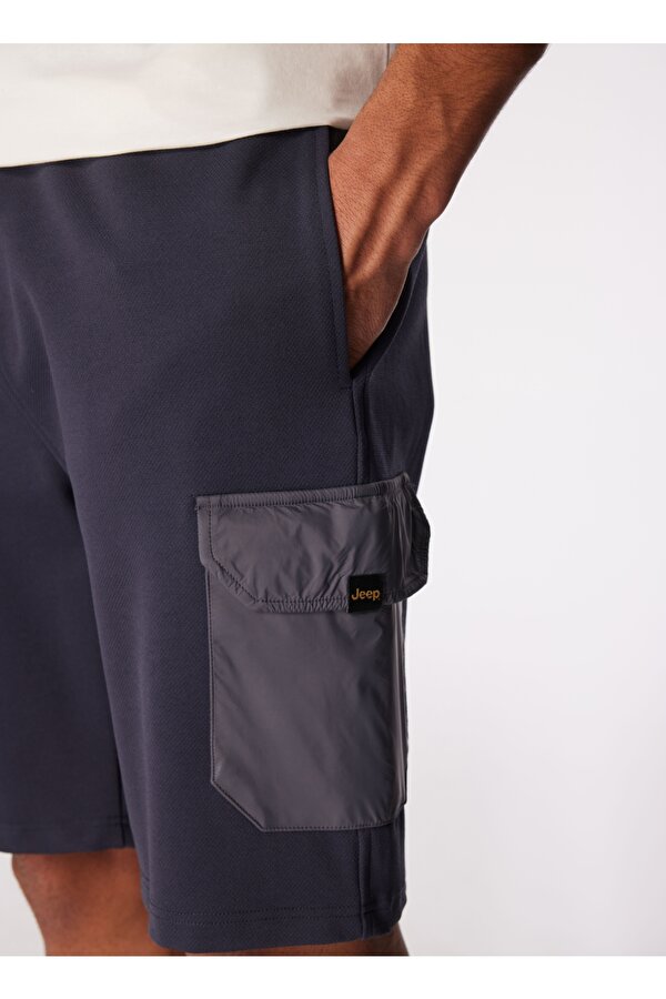 Antrasit Erkek Relaxed Blok Sweat Şort J4SM-SHT7211