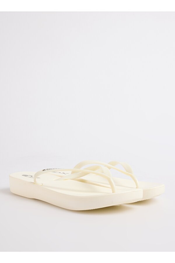 Bej Kadın Plaj Terliği JUNE