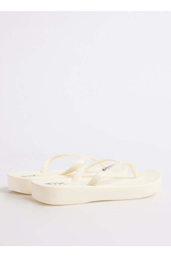 Bej Kadın Plaj Terliği JUNE