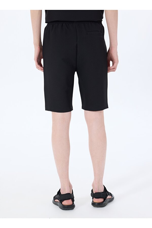 Siyah Erkek Basic Sweat Şort J5SM-SHT7271