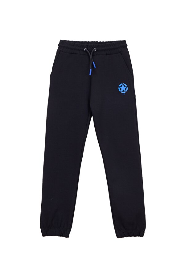 Lastikli Paça Siyah Erkek Çocuk Eşofman Altı J5WB-EA7765