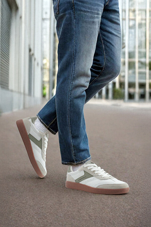 Lumberjack ROCCO 5FX KIRIK BEYAZ Erkek Sneaker 101941935 | lumberjack