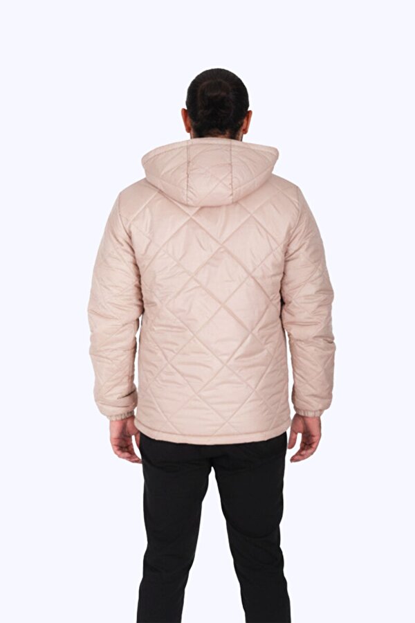 Su ve Rüzgar Geçirmez Jel Elyaflı Kapitone Cepli Spor Mont