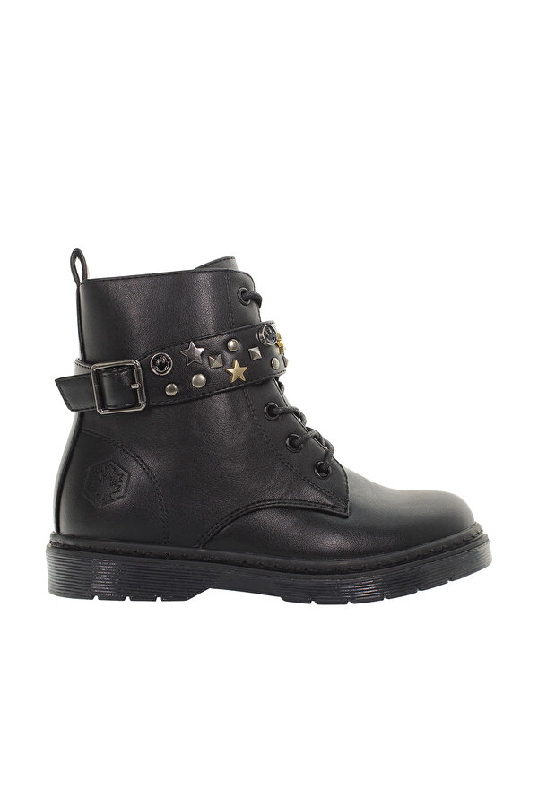 ELMY ANKLE BOOT LACE UP W BLACK Girl 776