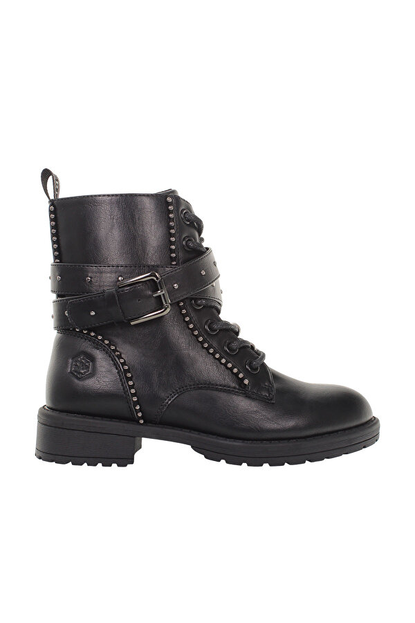 SWEET ANKLE BOOT LACE UP BLACK Girl 776