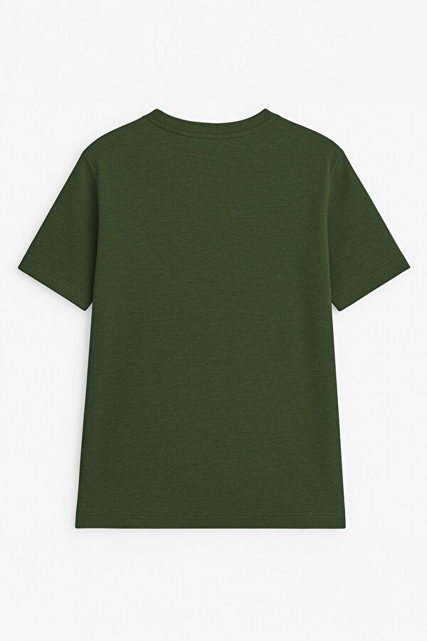 Kadın Bisiklet Yaka Basic Düz Kısa Kollu T-shirt