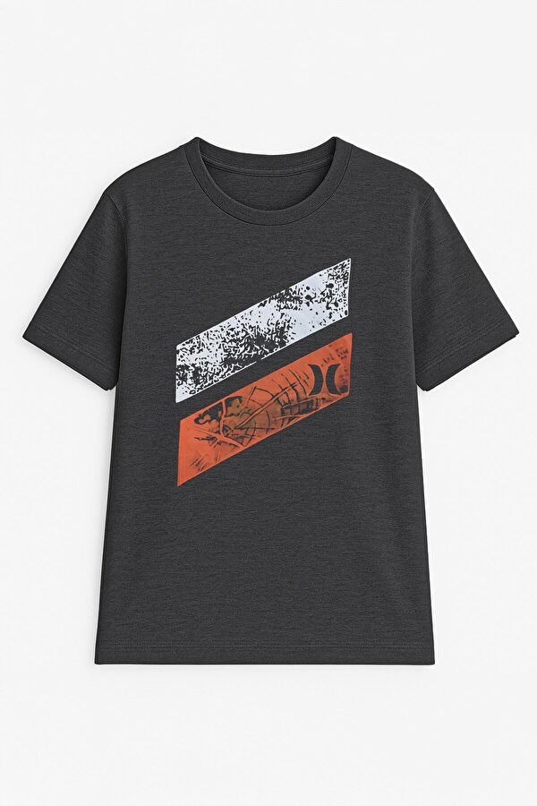 Erkek %100 Pamuk Bisiklet Yaka Baskılı T-shirt