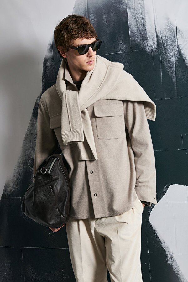 Erkek Ador Regular Fit Basic Gömlek 112010670 Bej