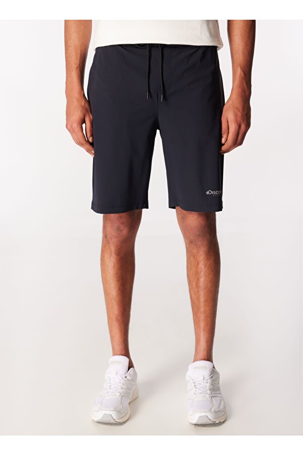 D4SM-SHT3219 Lacivert Standart Düz Erkek Sweat Şort