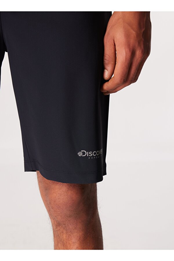 D4SM-SHT3219 Lacivert Standart Düz Erkek Sweat Şort