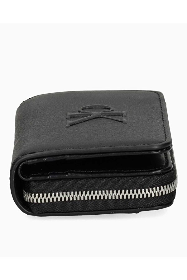 Kabartmalı Fermuarlı Orta Boy Kadın Cüzdan