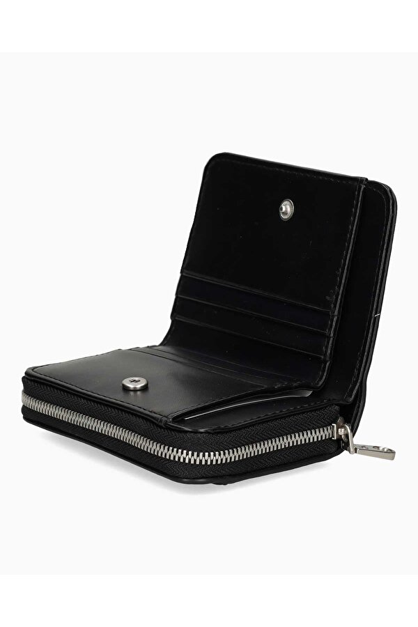 Kabartmalı Fermuarlı Orta Boy Kadın Cüzdan