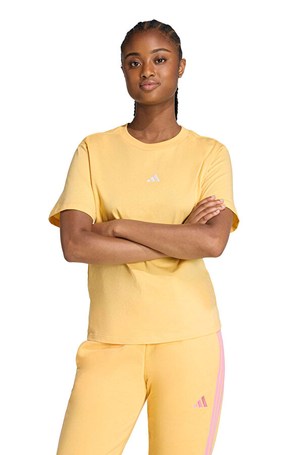 W SL SJ T SEICTA/WHITE Turuncu Kadın Kısa Kol T-Shirt