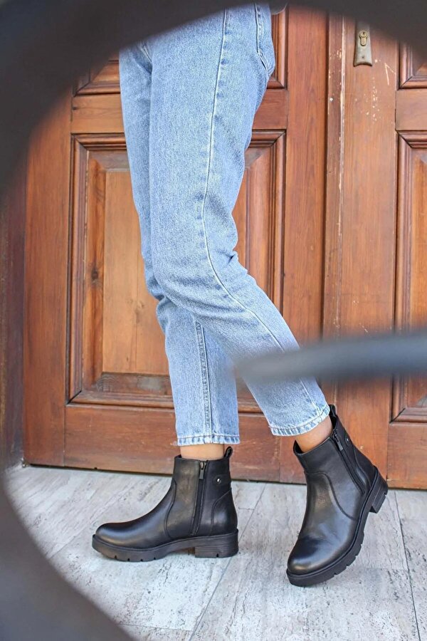 Hakiki Deri  Kadın Klasik Bot 901SZA204