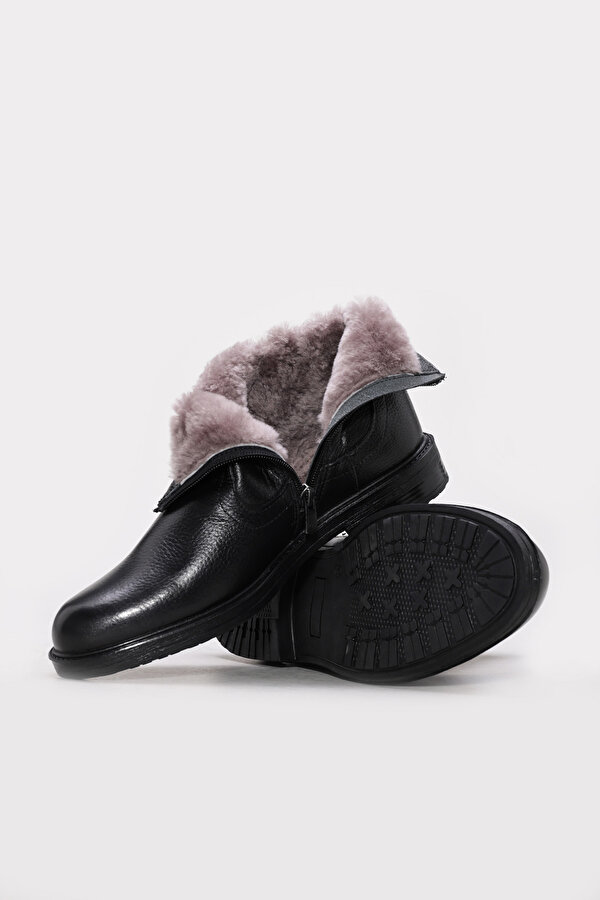 Hakiki Deri Kürklü  Erkek Klasik Bot 408KMA123