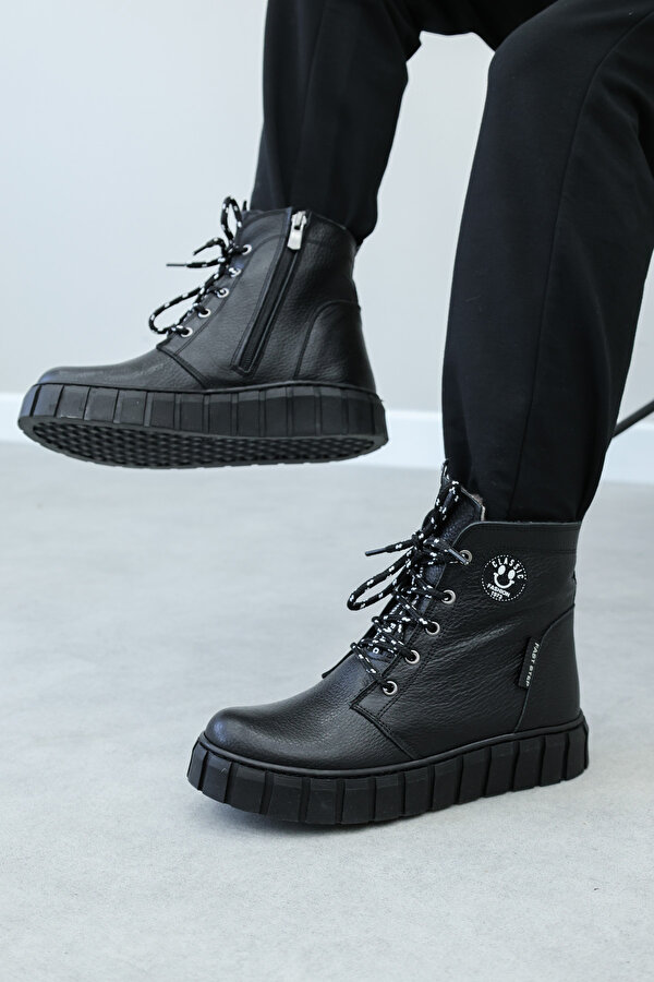 Hakiki Deri Kürklü  Unisex Çocuk Klasik Bot 769KXA130