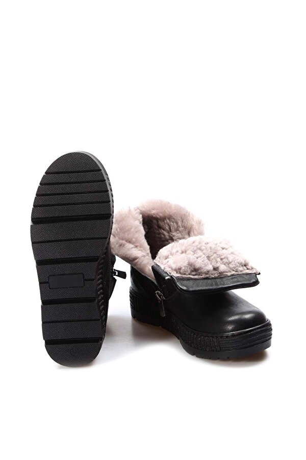 Hakiki Deri Kürklü  Unisex Çocuk Klasik Bot 769KXA125