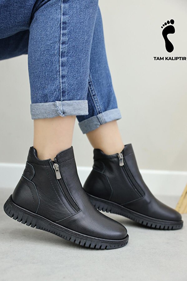 Hakiki Deri  Kadın Klasik Bot 757SZA23665