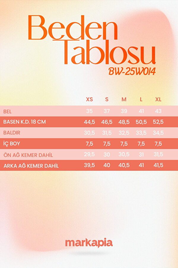 Kadın Yüksek Bel Kemerli Jean Şort Etek