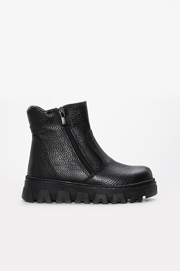 Hakiki Deri Kürklü  Unisex Çocuk Klasik Bot 770KXA107