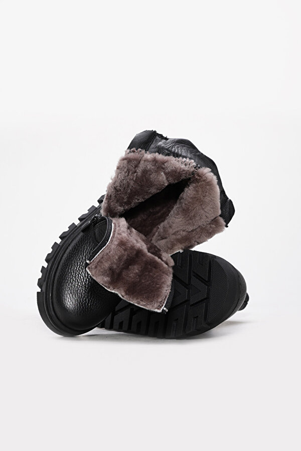 Hakiki Deri Kürklü  Unisex Çocuk Klasik Bot 770KXA107