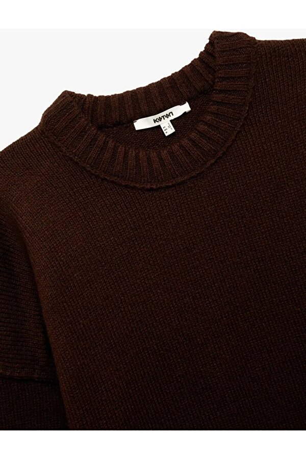 Bisiklet Yaka Triko Kadın Oversize Kazak 6WAK90177HT