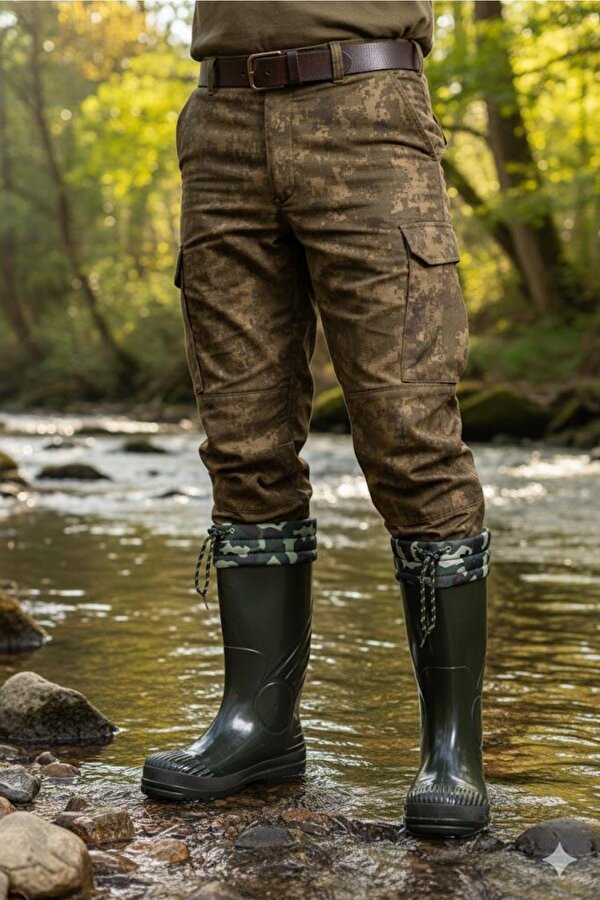 1198 Ulaş İçi Kürklü 33 Cm Uzunluk Pvc %100 Su Geçirmez Tarım Çiftçi Sulama İş Çizmesi