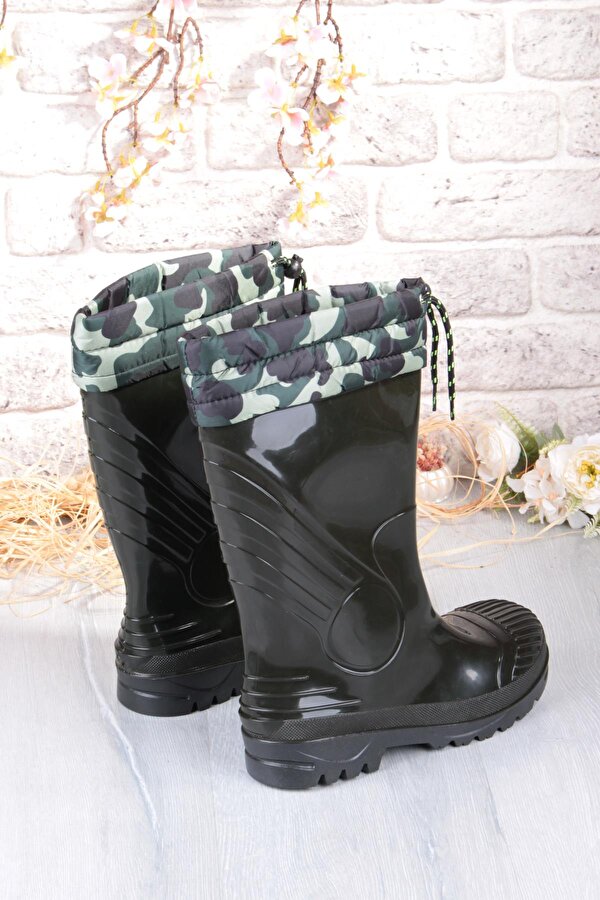 1198 Ulaş İçi Kürklü 33 Cm Uzunluk Pvc %100 Su Geçirmez Tarım Çiftçi Sulama İş Çizmesi