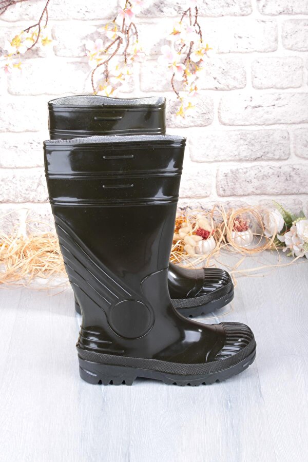 1199 Ulaş 37 Cm Uzunluk Pvc %100 Su Geçirmez Tarım Çiftçi Sulama İş Çizmesi