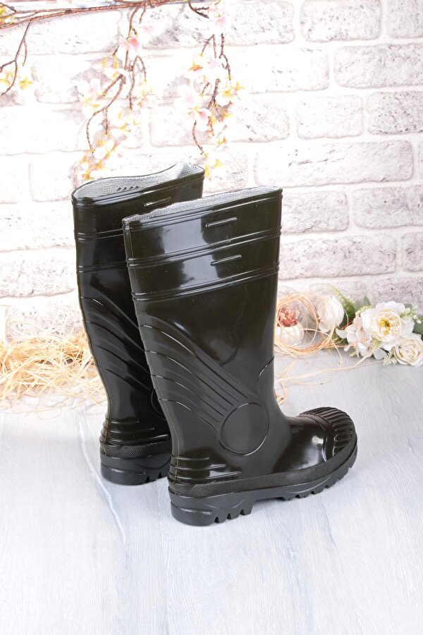 1199 Ulaş 37 Cm Uzunluk Pvc %100 Su Geçirmez Tarım Çiftçi Sulama İş Çizmesi